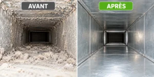 photos avant/après d'un chantier à Boucherville