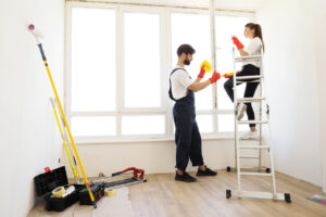 Cleaning after building work